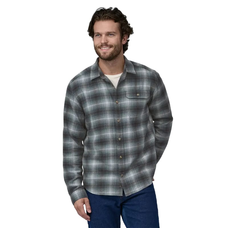 Patagonia 05. M. SPORTSWEAR - M. LS SHIRTS Men's Long Sleeve Cotton In Conversion Lightweight Fjord Flannel Shirt AVNU AVANT|NOUVEAU GREEN