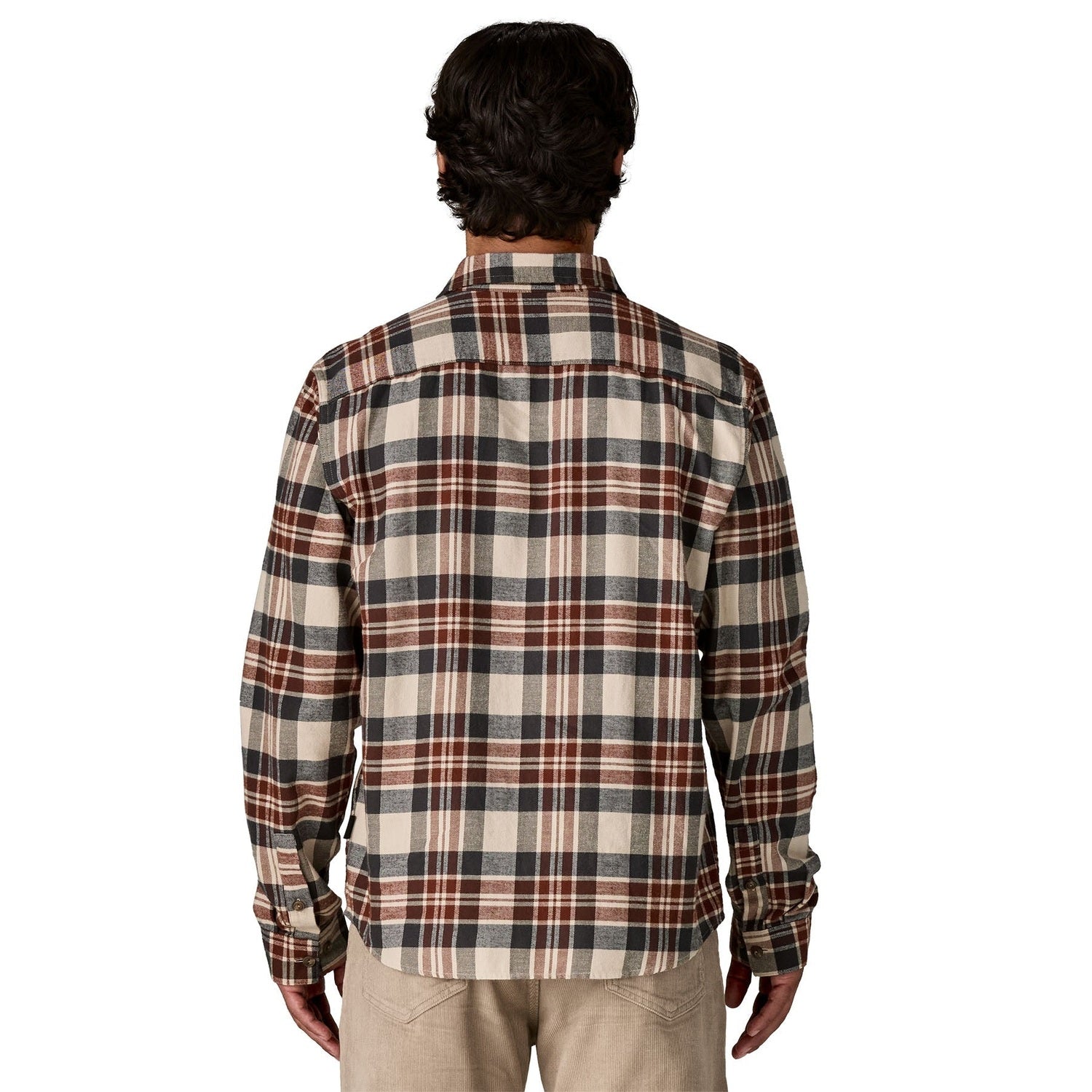 Patagonia 01. MENS APPAREL - MENS LS SHIRTS - MENS LS BUTTON UP Men's Long Sleeve Lightweight Fjord Flannel Shirt PDVA PAW| DRIED VANILLA