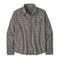 Patagonia 01. MENS APPAREL - MENS LS SHIRTS - MENS LS BUTTON UP Men's Long Sleeve Lightweight Fjord Flannel Shirt TRNO TRACKS| NOBLE GREY