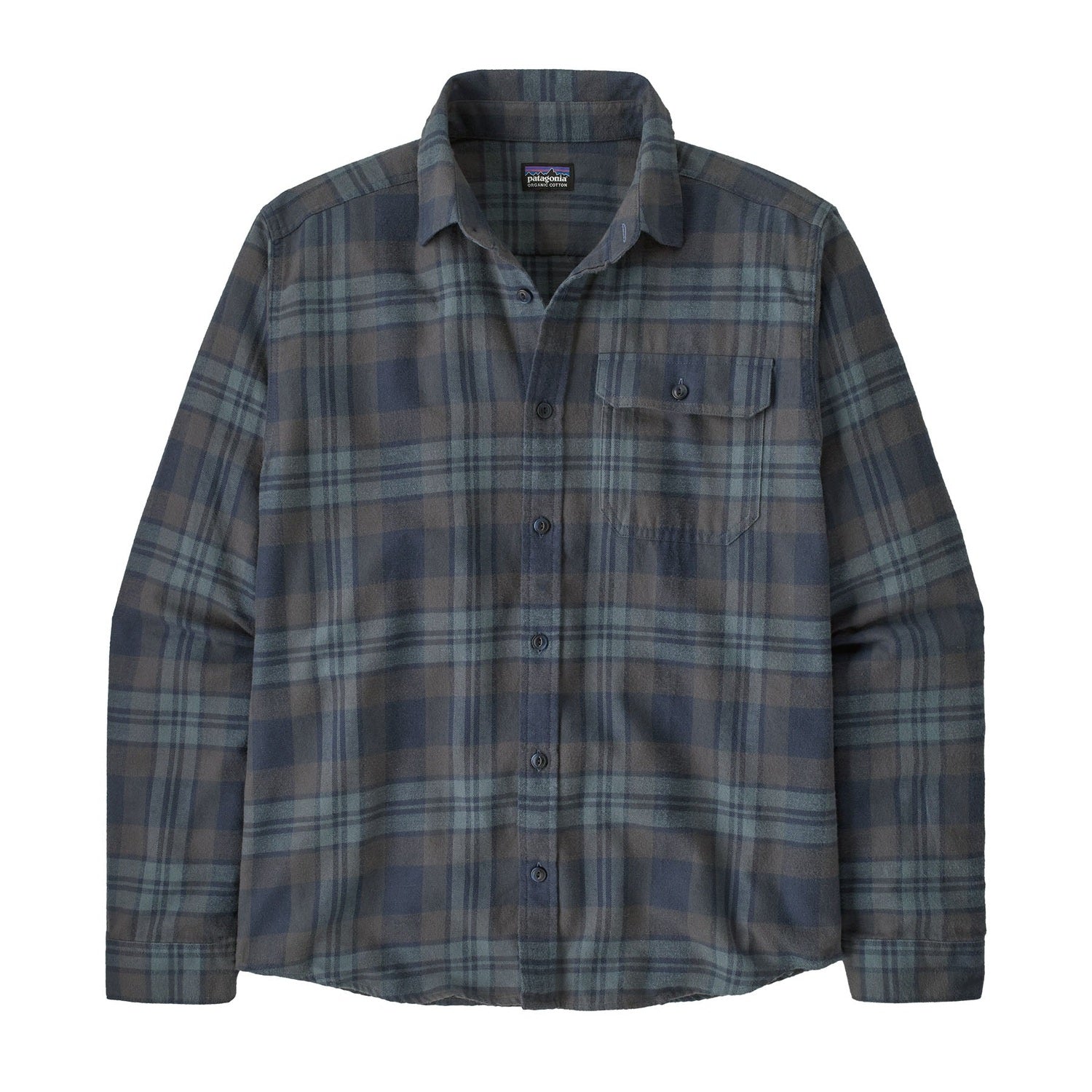 Patagonia 01. MENS APPAREL - MENS LS SHIRTS - MENS LS BUTTON UP Men's Long Sleeve Lightweight Fjord Flannel Shirt PWSM PAW| SMOLDER BLUE