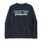 Patagonia 01. MENS APPAREL - MENS T-SHIRTS - MENS T-SHIRT LS Men's Long Sleeve P-6 Logo Responsibili-Tee NENA NEW NAVY