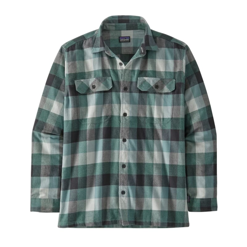 Patagonia 05. M. SPORTSWEAR - M. LS SHIRTS Men's Long-Sleeved Organic Cotton Midweight Fjord Flannel Shirt GDNU GUIDES|NOUVEAU GREEN