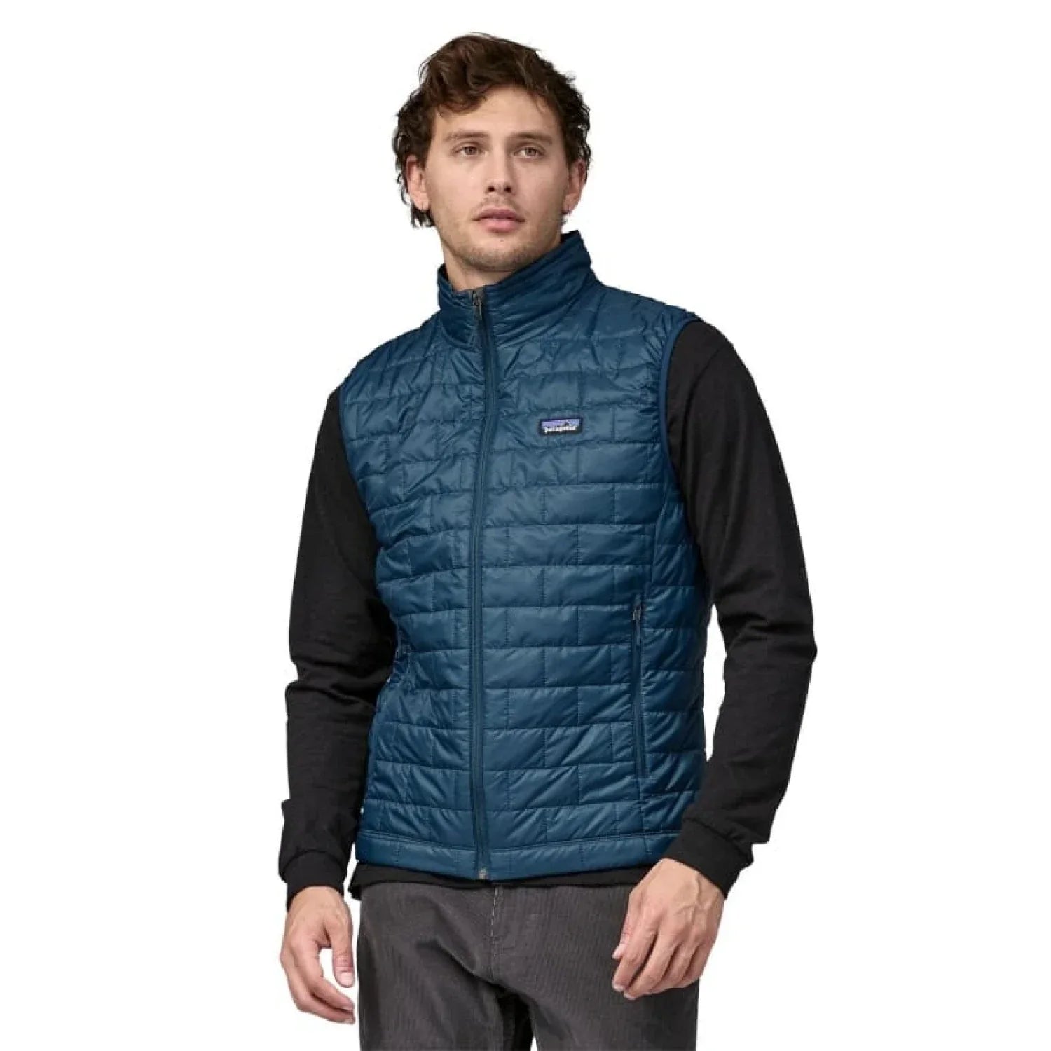 Patagonia 01. MENS APPAREL - MENS VEST - MENS VEST INSULATED Men's Nano Puff Vest LMBE LAGOM BLUE