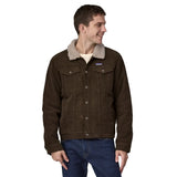 Patagonia 01. MENS APPAREL - MENS JACKETS - MENS JACKETS CASUAL Men's Pile Lined Trucker Jacket DWA DARK WALNUT
