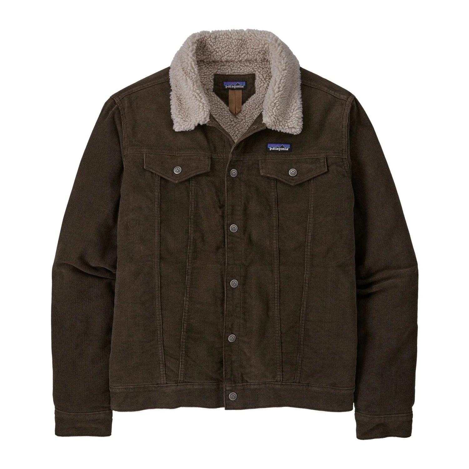 Patagonia 01. MENS APPAREL - MENS JACKETS - MENS JACKETS CASUAL Men's Pile Lined Trucker Jacket DWA DARK WALNUT