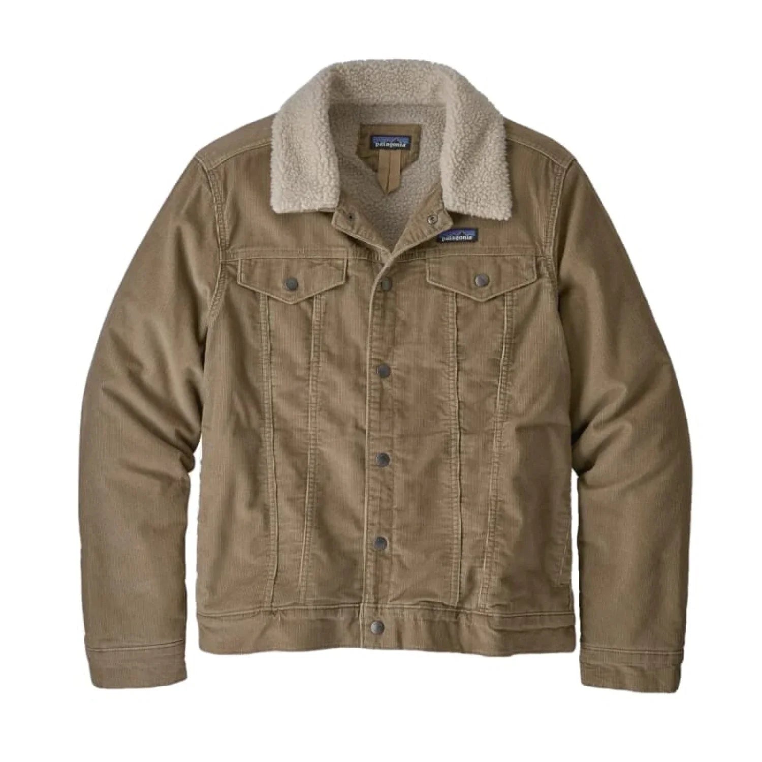 Patagonia 01. MENS APPAREL - MENS JACKETS - MENS JACKETS CASUAL Men's Pile Lined Trucker Jacket MJVK MOJAVE KHAKI