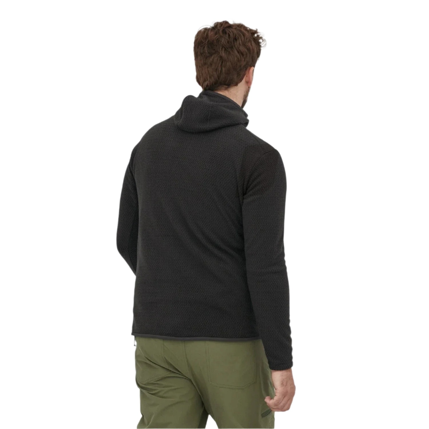 Patagonia 01. MENS APPAREL - MENS HOODIES|SWEATERS - MENS PO HOODY Men's R1 Air Full-Zip Hoody BLK BLACK