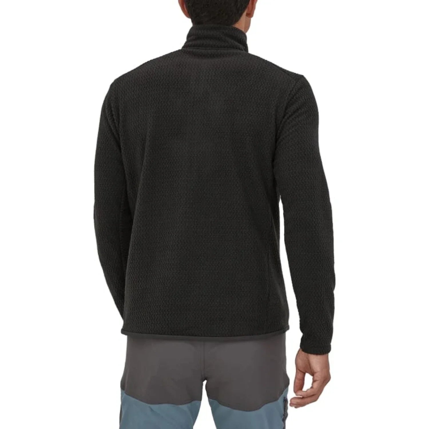 Patagonia 01. MENS APPAREL - MENS HOODIES|SWEATERS - MENS PO Q ZIP Men's R1 Air Zip Neck BLK BLACK