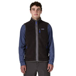 Patagonia 01. MENS APPAREL - MENS VEST - MENS VEST FLEECE Men's Retro Pile Vest BFO BLACK W FORGE GREY