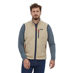 Patagonia 01. MENS APPAREL - MENS VEST - MENS VEST FLEECE Men's Retro Pile Vest PNSM PELICAN W SMOLDER BLUE