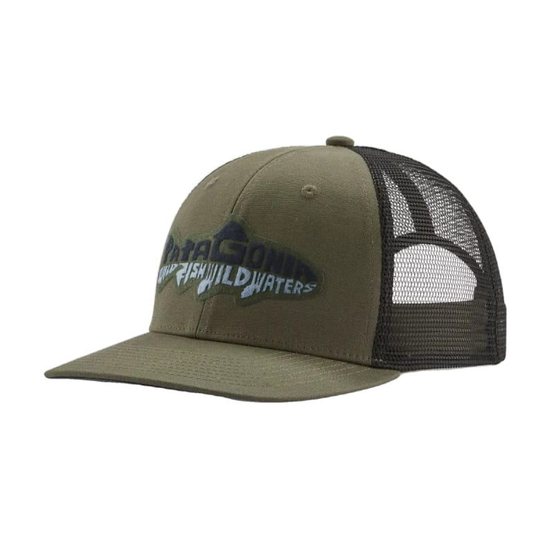 Patagonia 20. HATS_GLOVES_SCARVES - HATS Take a Stand Trucker Hat WILG WILD WATERLINE BASIN GREEN