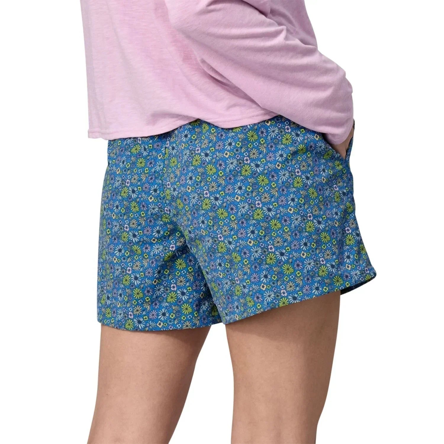 Patagonia 02. WOMENS APPAREL - WOMENS SHORTS - WOMENS SHORTS ACTIVE Women's Baggies Shorts - 5 in FLVE FLORAL FUN|VESSEL BLUE