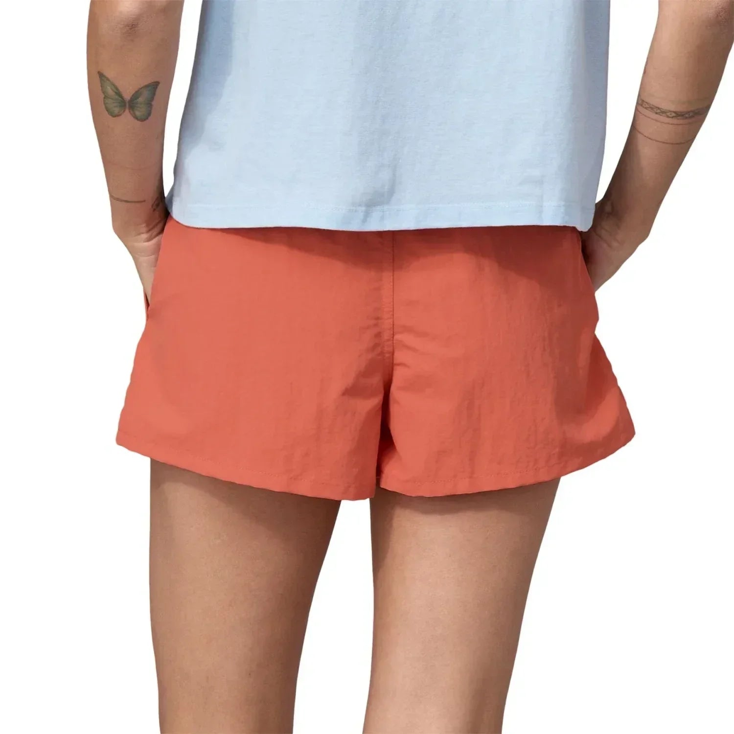 Patagonia 02. WOMENS APPAREL - WOMENS SHORTS - WOMENS SHORTS ACTIVE Women's Barely Baggies Shorts - 2 1/2 in COHC COHO CORAL