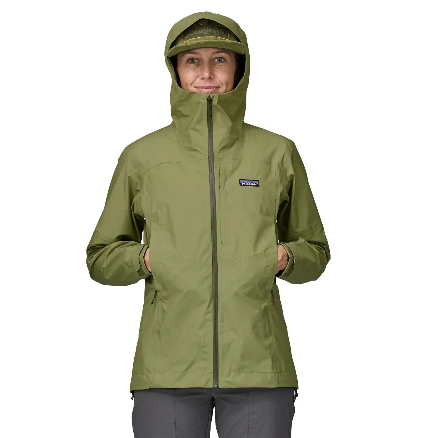 Patagonia 02. WOMENS APPAREL - WOMENS JACKETS - WOMENS JACKETS RAIN Women's Boulder Fork Rain Jacket BUGR BUCKHORN GREEN