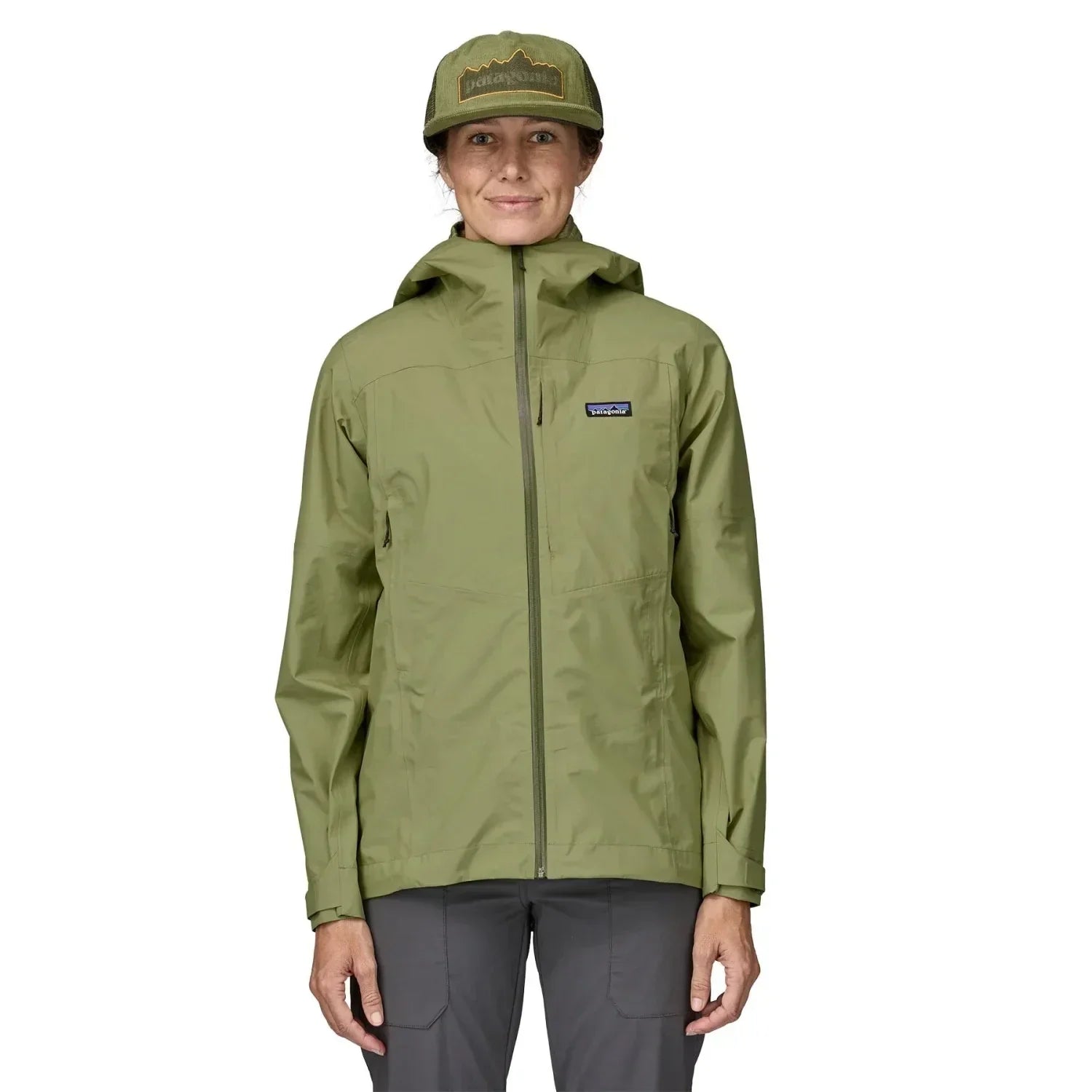 Patagonia 02. WOMENS APPAREL - WOMENS JACKETS - WOMENS JACKETS RAIN Women's Boulder Fork Rain Jacket BUGR BUCKHORN GREEN