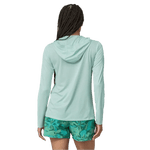 Patagonia 02. WOMENS APPAREL - WOMENS LS SHIRTS - WOMENS LS HOODY Women's Capilene® Cool Daily Hoody WGNX WISPY GREEN - LIGHT WISPY GREEN X-DYE