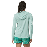Patagonia 02. WOMENS APPAREL - WOMENS LS SHIRTS - WOMENS LS HOODY Women's Capilene® Cool Daily Hoody WGNX WISPY GREEN - LIGHT WISPY GREEN X-DYE