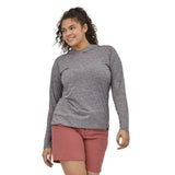 Patagonia 02. WOMENS APPAREL - WOMENS LS SHIRTS - WOMENS LS HOODY Women's Capilene® Cool Daily Hoody FEATHER GREY