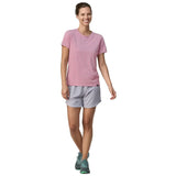 Patagonia 02. WOMENS APPAREL - WOMENS SS SHIRTS - WOMENS SS ACTIVE Women's Capilene® Cool Daily Shirt MILX MILKWEED MAUVE - LIGHT MILKWEED MAUVE X-DYE