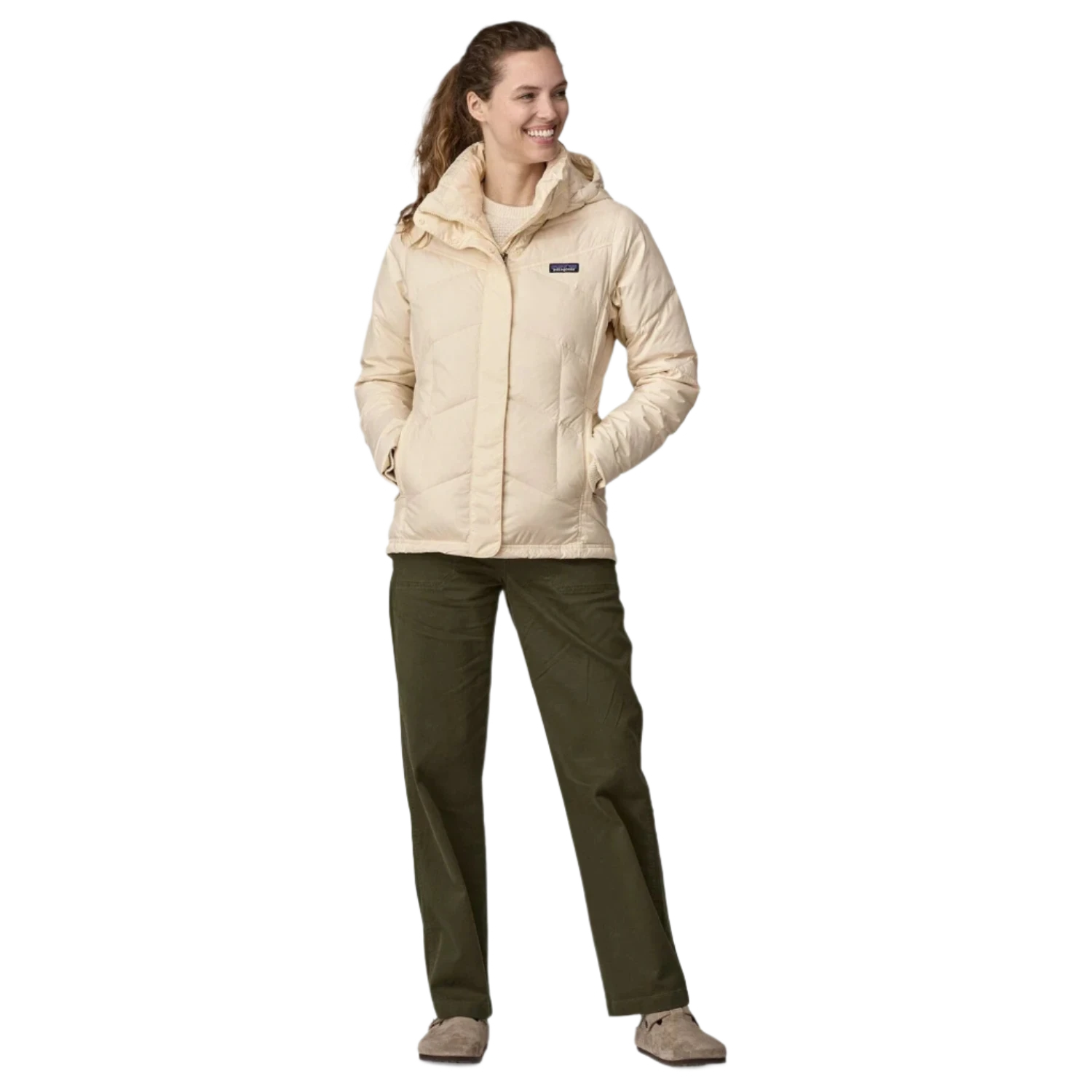 Patagonia 02. WOMENS APPAREL - WOMENS JACKETS - WOMENS JACKETS INSULATED Women's Down With It Jacket NAT NATURAL