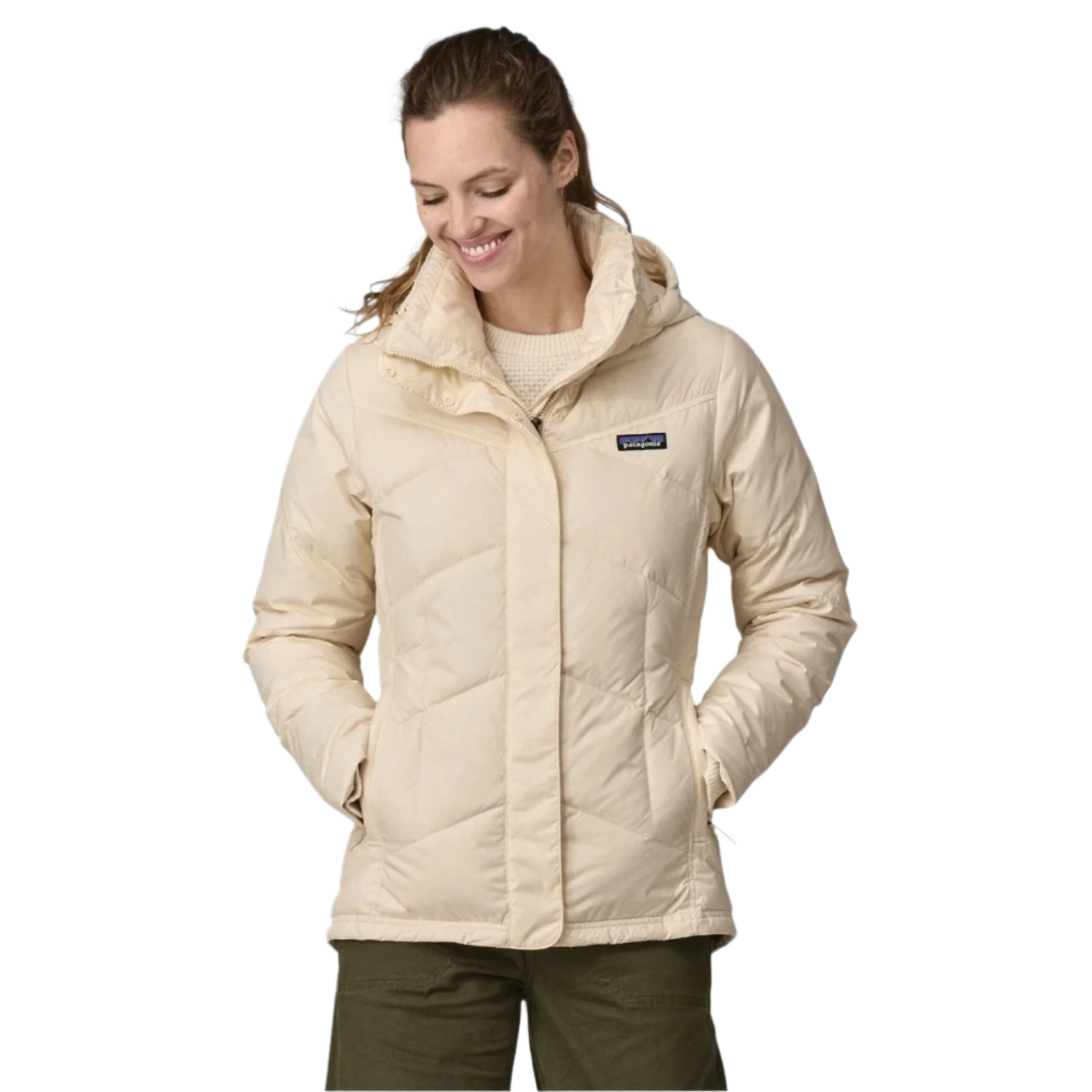 Patagonia 02. WOMENS APPAREL - WOMENS JACKETS - WOMENS JACKETS INSULATED Women's Down With It Jacket NAT NATURAL