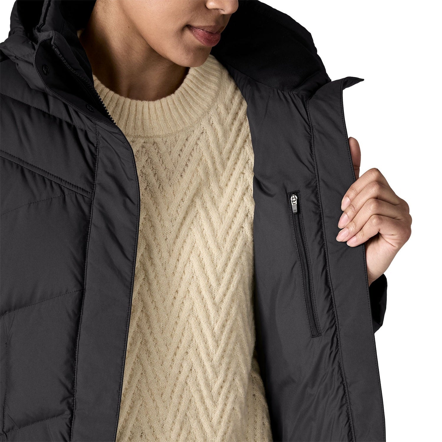 Patagonia 02. WOMENS APPAREL - WOMENS JACKETS - WOMENS JACKETS INSULATED Women's Down With It Jacket BLK BLACK