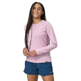 Patagonia 02. WOMENS APPAREL - WOMENS LS SHIRTS - WOMENS LS ACTIVE Women's Long Sleeve Capilene® Cool Daily Shirt MILX MILKWEED MAUVE - LIGHT MILKWEED MAUVE X-DYE