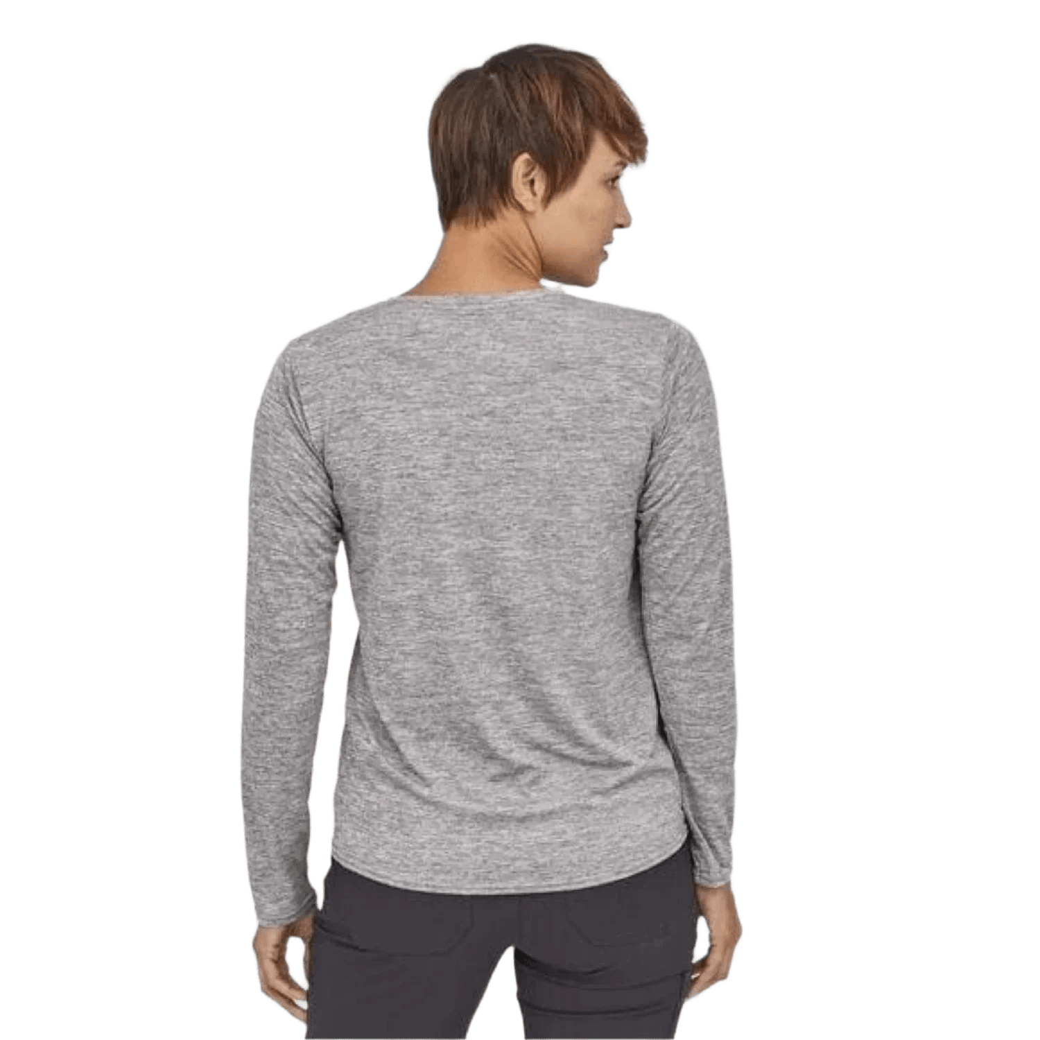 Patagonia 02. WOMENS APPAREL - WOMENS LS SHIRTS - WOMENS LS ACTIVE Women's Long Sleeve Capilene® Cool Daily Shirt FEA FEATHER GREY