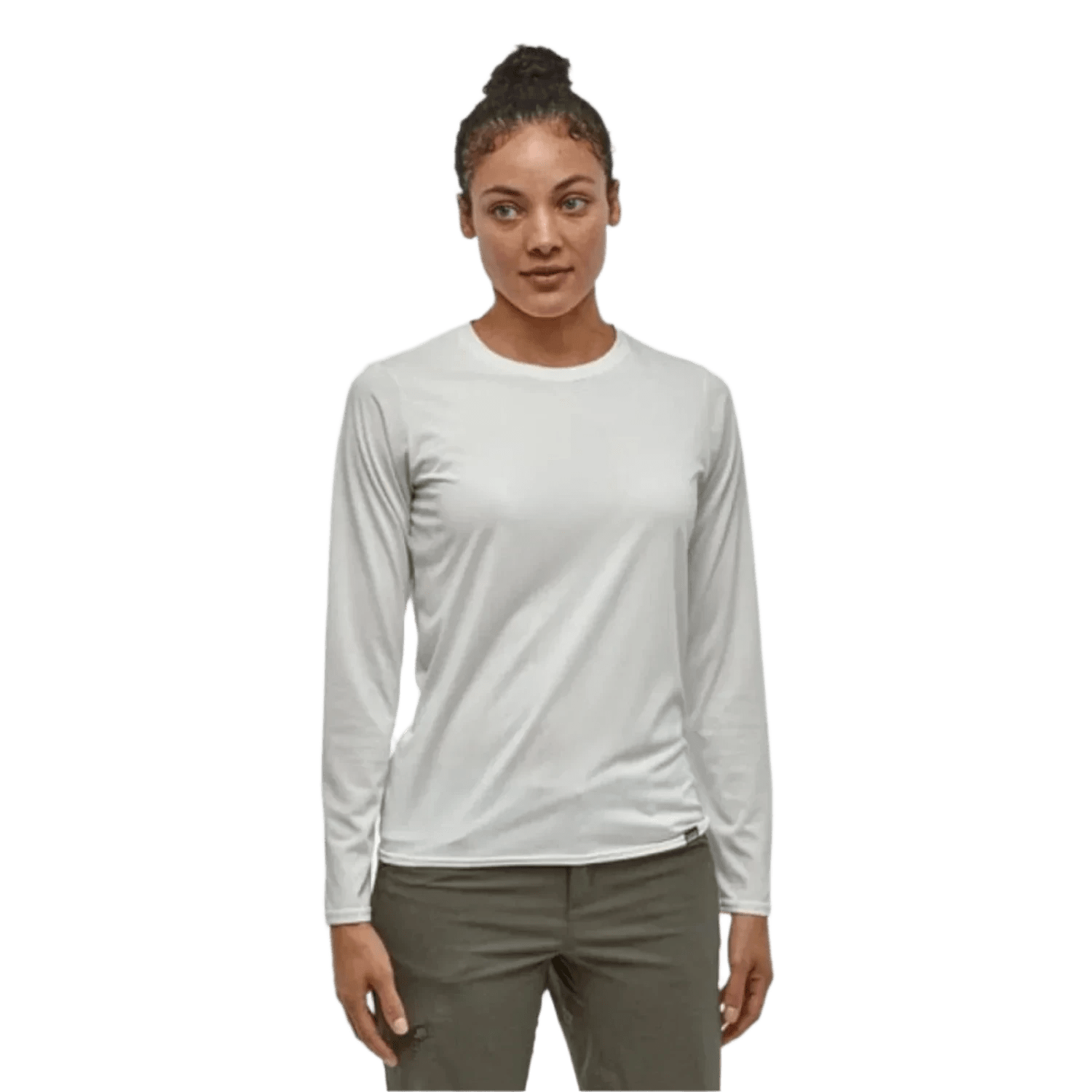 Patagonia 02. WOMENS APPAREL - WOMENS LS SHIRTS - WOMENS LS ACTIVE Women's Long Sleeve Capilene® Cool Daily Shirt WHI WHITE