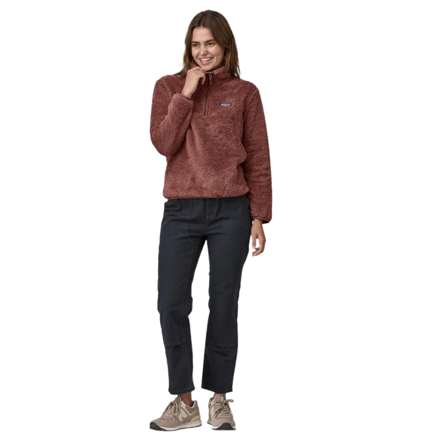 Patagonia 02. WOMENS APPAREL - WOMENS HOODIES|SWEATERS - WOMENS PO Q ZIP Women's Los Gatos 1/4 Zip DLMA DULSE MAUVE