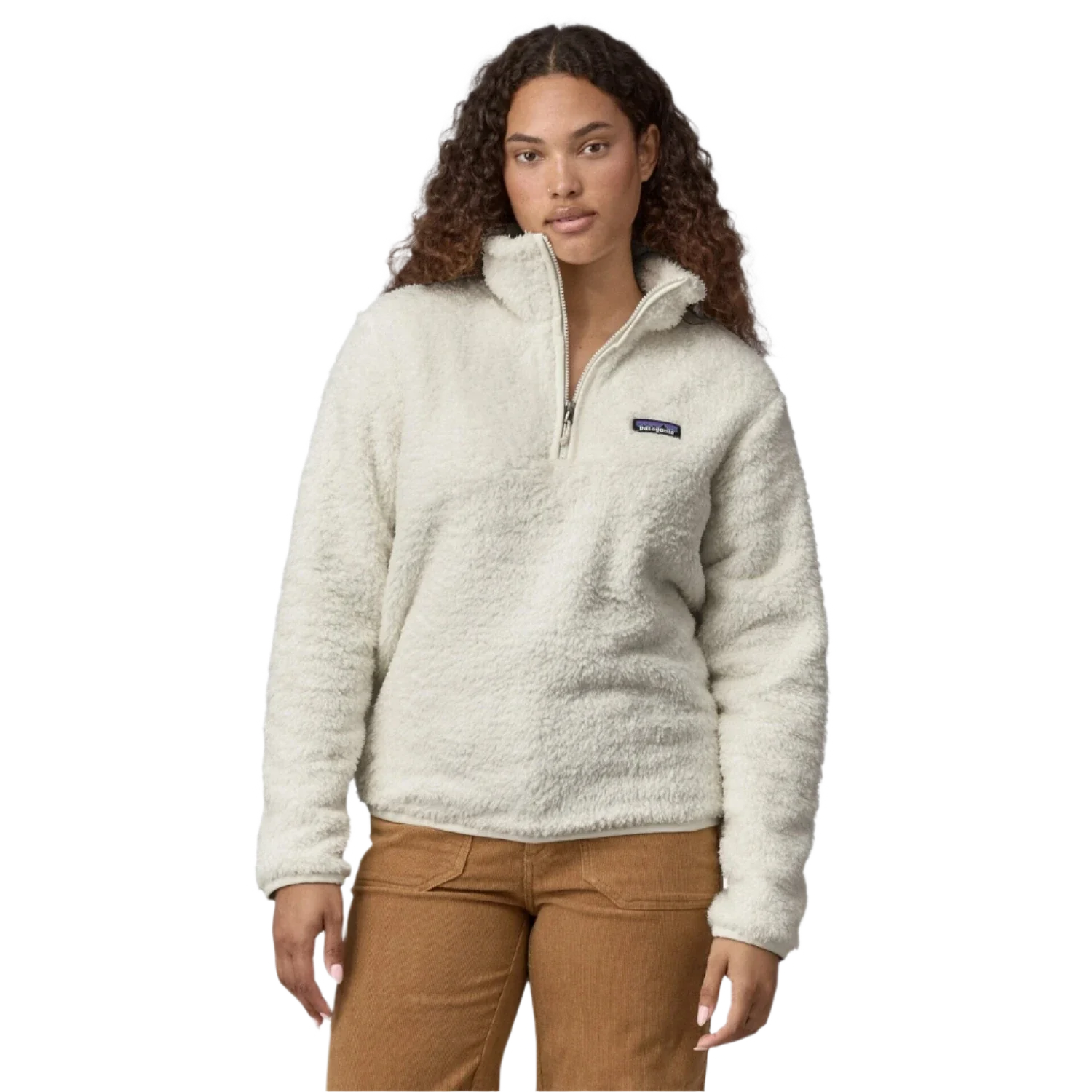 Patagonia 02. WOMENS APPAREL - WOMENS HOODIES|SWEATERS - WOMENS PO Q ZIP Women's Los Gatos 1/4 Zip BCW BIRCH WHITE