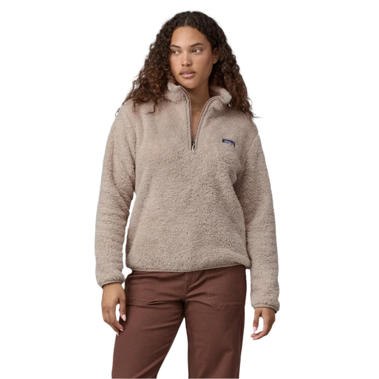 Patagonia 02. WOMENS APPAREL - WOMENS HOODIES|SWEATERS - WOMENS PO Q ZIP Women's Los Gatos 1/4 Zip STPE SHROOM TAUPE