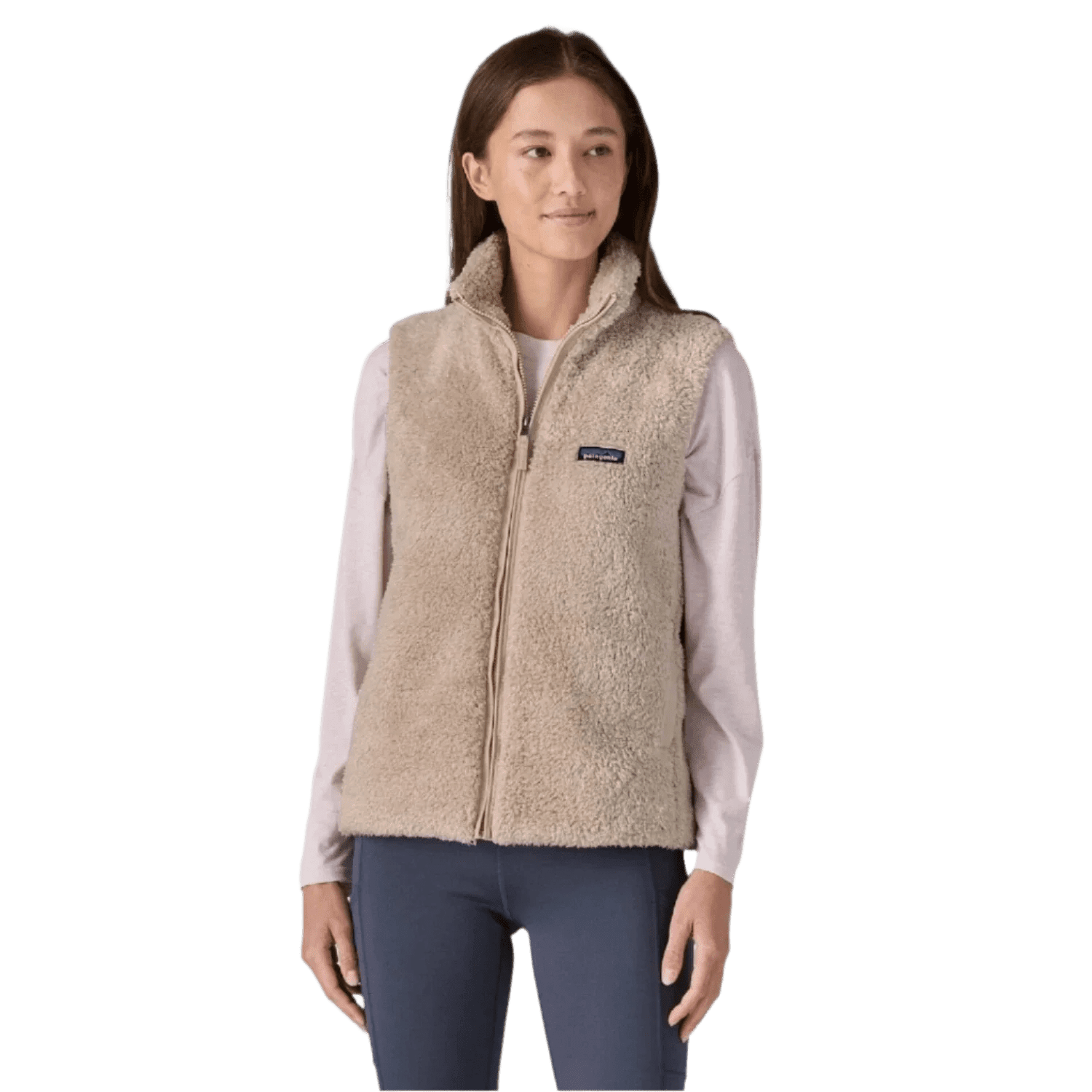 Patagonia 02. WOMENS APPAREL - WOMENS VEST - WOMENS VEST FLEECE Women's Los Gatos Vest STPE SHROOM TAUPE (F24)