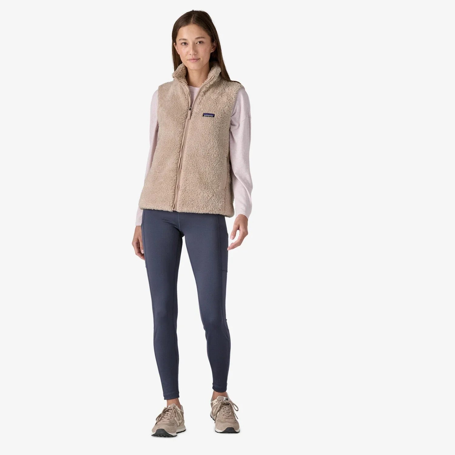 Patagonia 02. WOMENS APPAREL - WOMENS VEST - WOMENS VEST FLEECE Women's Los Gatos Vest STPE SHROOM TAUPE (F24)