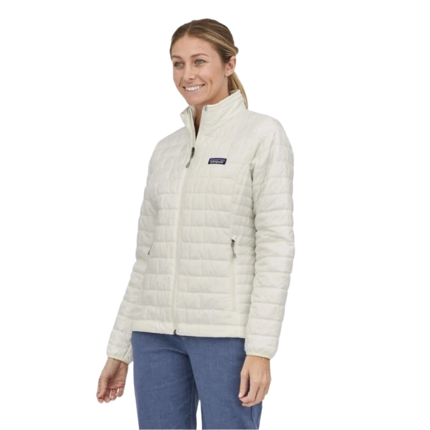 Patagonia 02. WOMENS APPAREL - WOMENS JACKETS - WOMENS JACKETS INSULATED Women's Nano Puff Jacket SBDY SEABIRD GREY