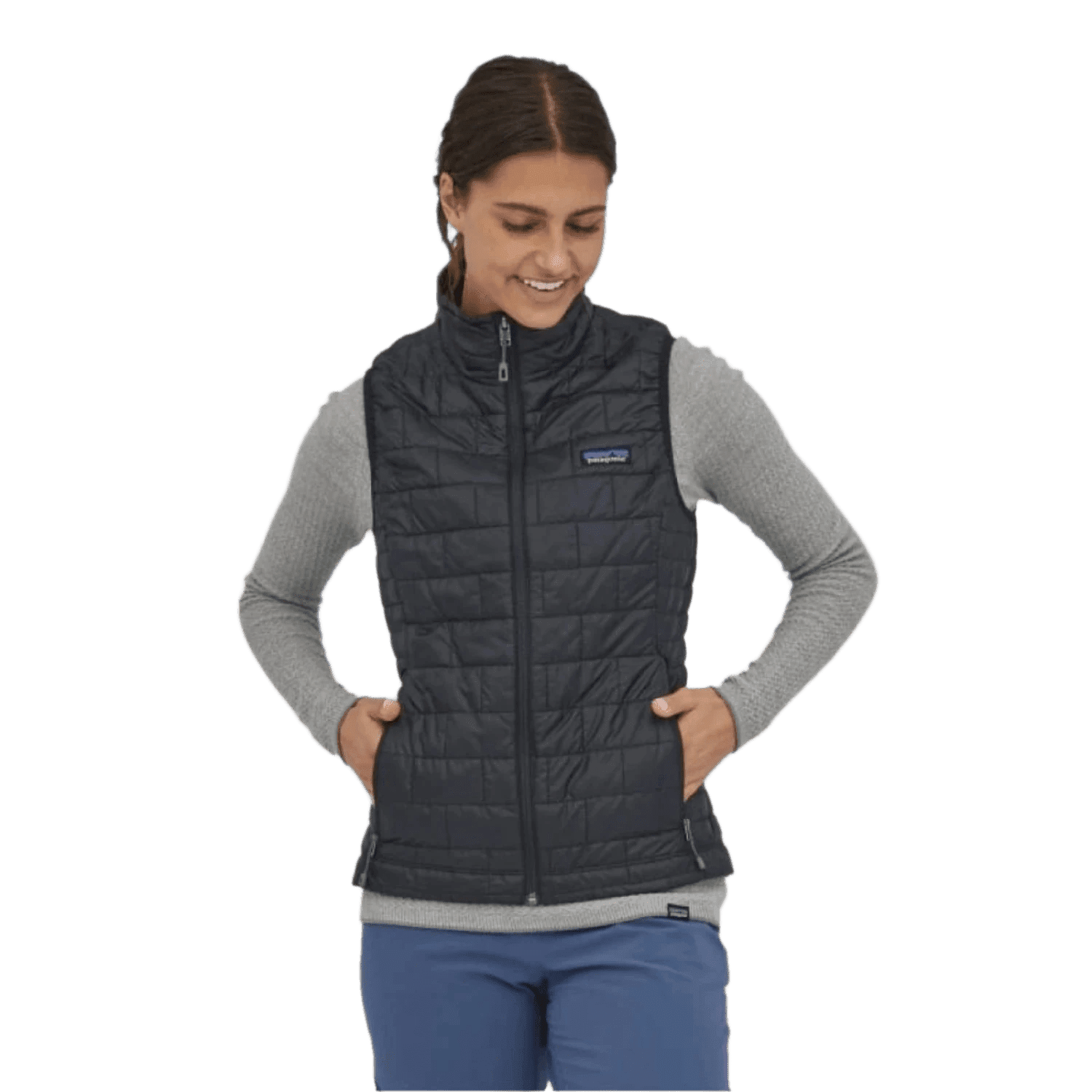 Patagonia 02. WOMENS APPAREL - WOMENS VEST - WOMENS VEST INSULATED Women's Nano Puff® Vest BLK BLACK
