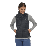 Patagonia 02. WOMENS APPAREL - WOMENS VEST - WOMENS VEST INSULATED Women's Nano Puff® Vest BLK BLACK