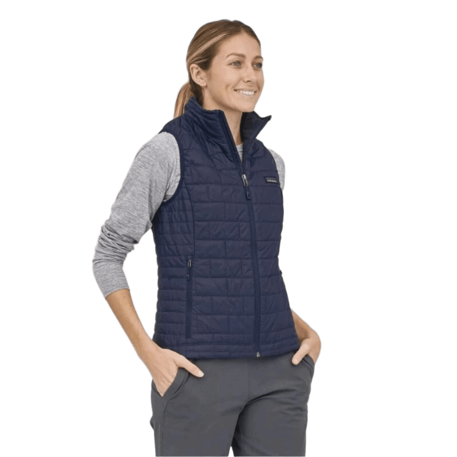 Patagonia 02. WOMENS APPAREL - WOMENS VEST - WOMENS VEST INSULATED Women's Nano Puff® Vest CNY CLASSIC NAVY