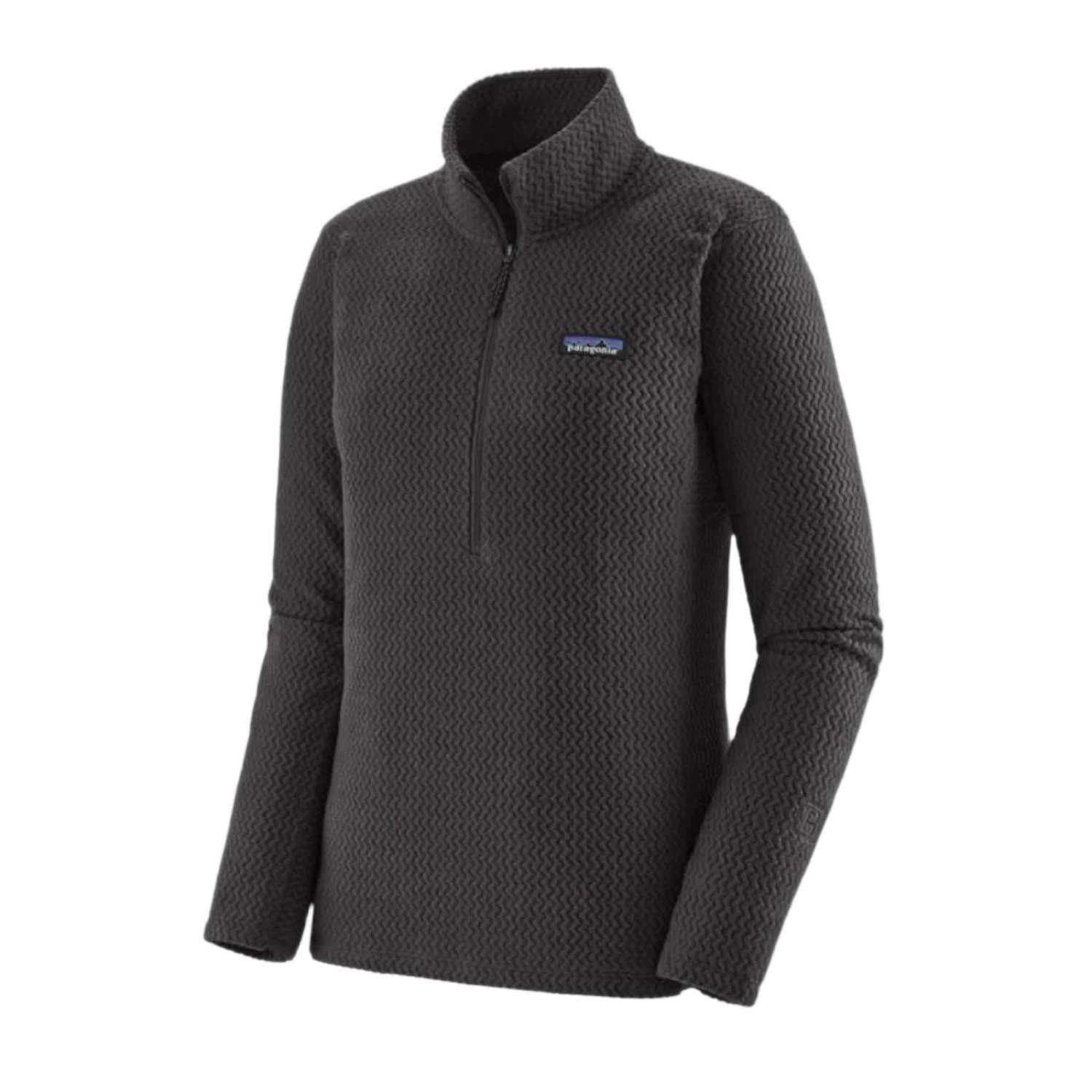 Patagonia 02. WOMENS APPAREL - WOMENS HOODIES|SWEATERS - WOMENS PO Q ZIP Women's R1 Air Zip Neck BLK BLACK