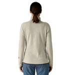 Patagonia 02. WOMENS APPAREL - WOMENS HOODIES|SWEATERS - WOMENS PO Q ZIP Women's R1® Air Fleece Zip-Neck WLWT WOOL WHITE