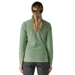 Patagonia 02. WOMENS APPAREL - WOMENS HOODIES|SWEATERS - WOMENS PO Q ZIP Women's R1® Air Fleece Zip-Neck ELGR ELLWOOD GREEN