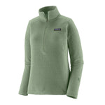 Patagonia 02. WOMENS APPAREL - WOMENS HOODIES|SWEATERS - WOMENS PO Q ZIP Women's R1® Air Fleece Zip-Neck ELGR ELLWOOD GREEN