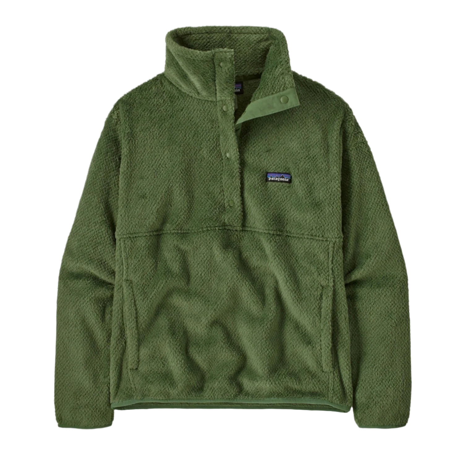 Patagonia 02. WOMENS APPAREL - WOMENS HOODIES|SWEATERS - WOMENS PO SWEATERS Women's Re-Tool Half Snap Fleece Pullover TNGR TERRAIN GREEN