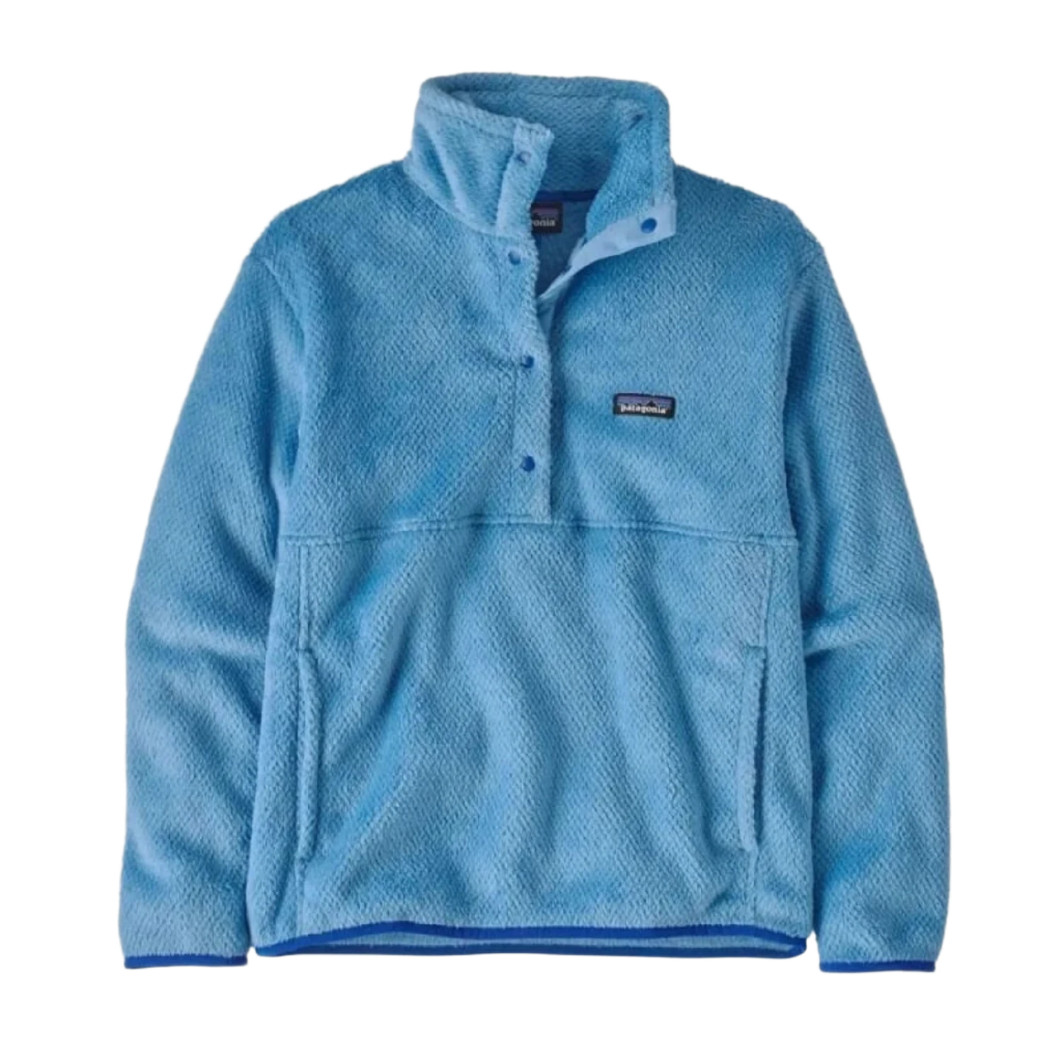 Patagonia 02. WOMENS APPAREL - WOMENS HOODIES|SWEATERS - WOMENS PO SWEATERS Women's Re-Tool Half Snap Fleece Pullover BBRD BLUE BIRD