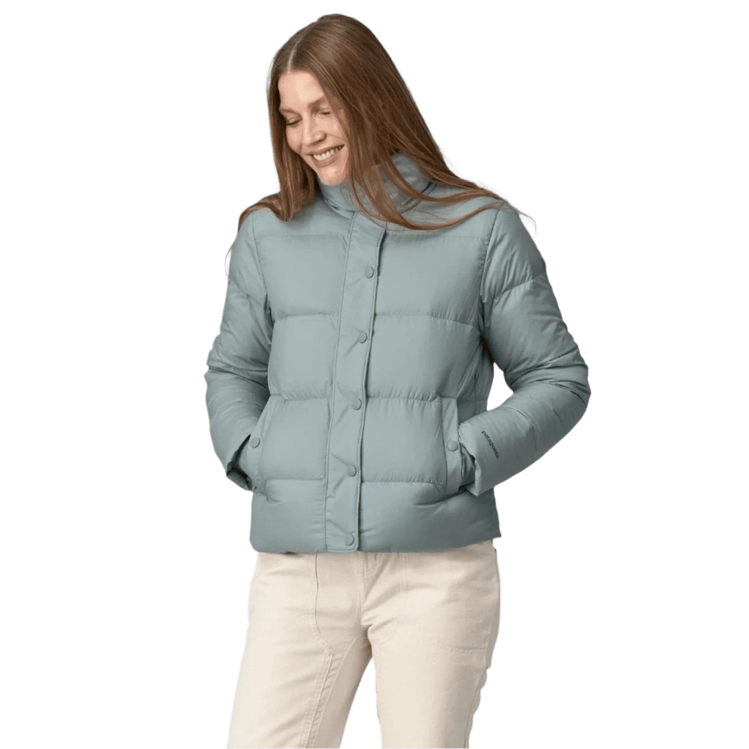 Patagonia Silent Down Jacket Women s Thermal Blue L