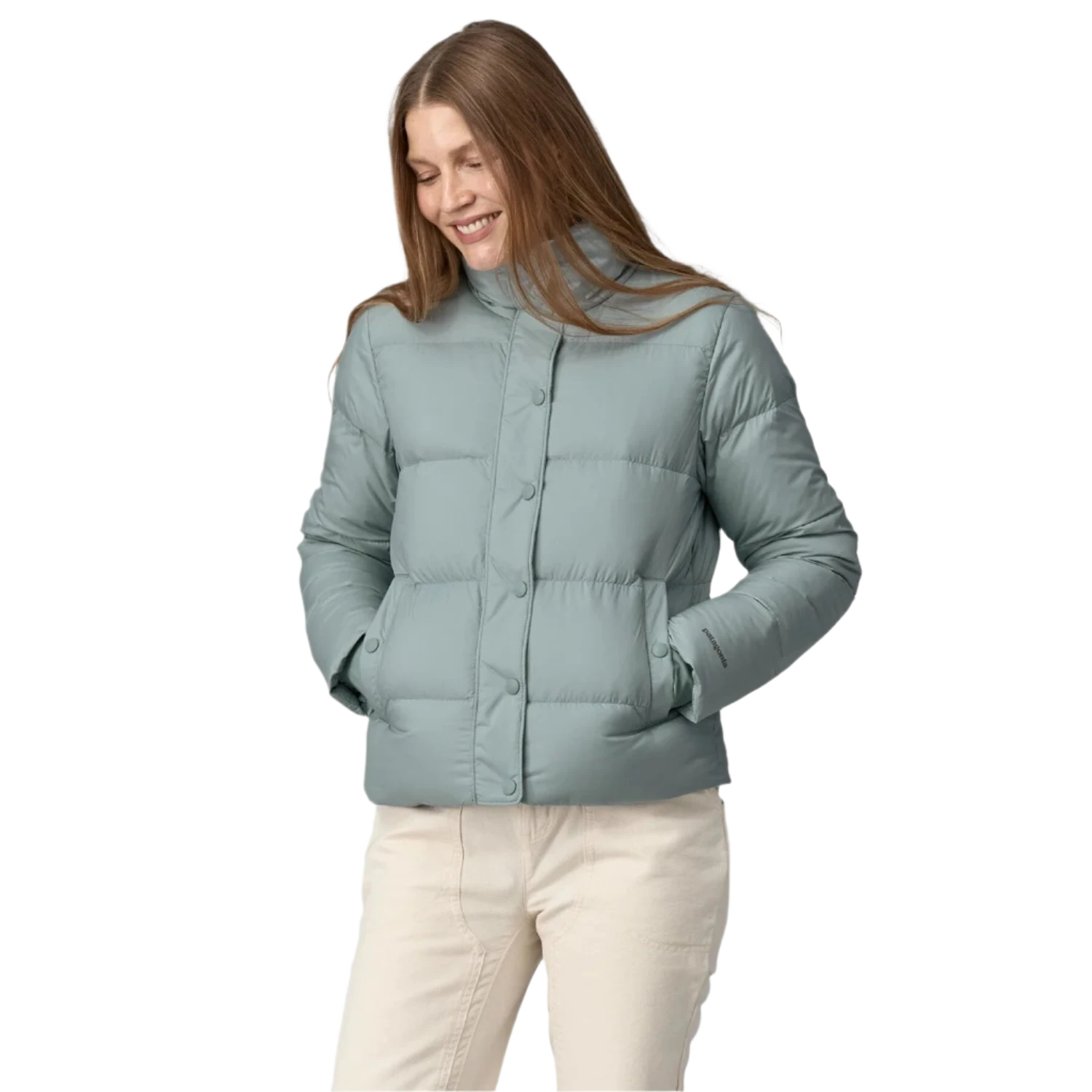 Patagonia 02. WOMENS APPAREL - WOMENS JACKETS - WOMENS JACKETS INSULATED Women's Silent Down Jacket TMBL THERMAL BLUE