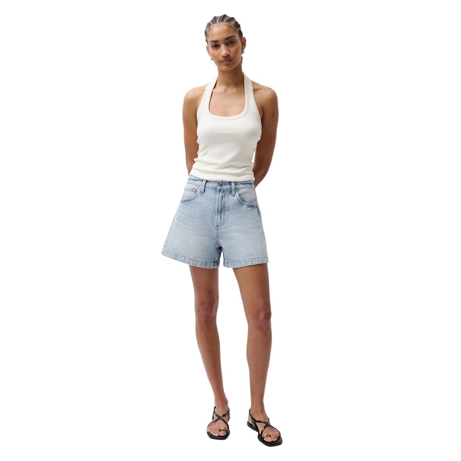 Women’s Saige High Rise A-Line Short Pistola Denim
