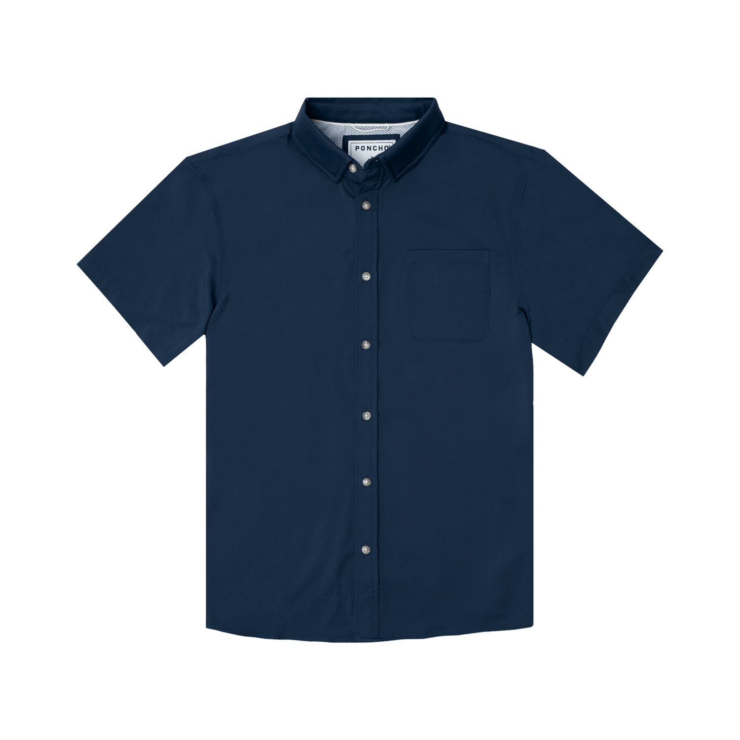 Poncho Outdoors 01. MENS APPAREL - MENS SS SHIRTS - MENS SS BUTTON UP Men's Ultra-Lite Shirt Short Sleeve THE LISTO | NAVY SLIM