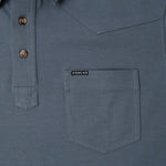 Poncho Outdoors 01. MENS APPAREL - MENS SS SHIRTS - MENS SS POLO Men's Western Field Polo THE DINNER BELL | STORMY WEATHER