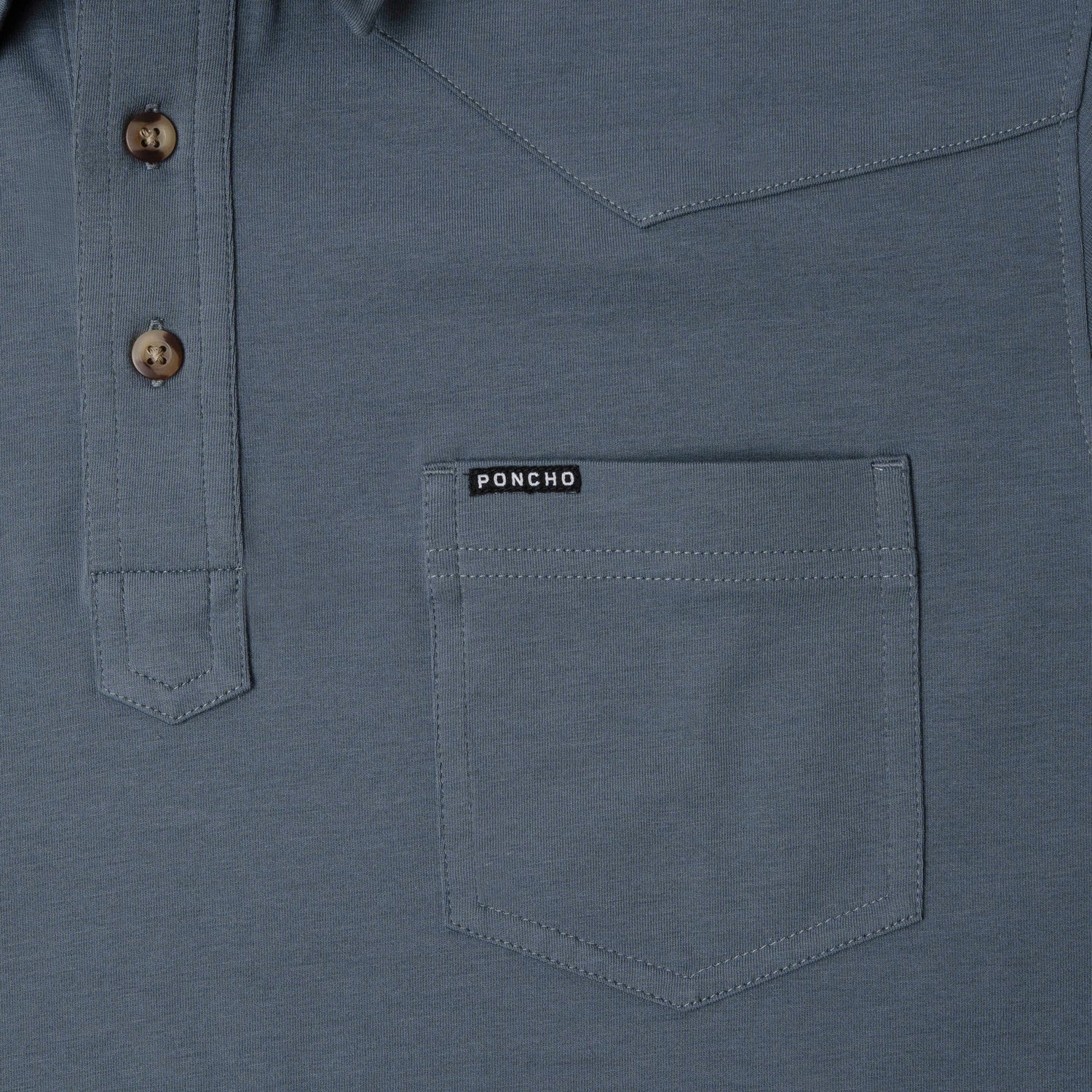 Poncho Outdoors 01. MENS APPAREL - MENS SS SHIRTS - MENS SS POLO Men's Western Field Polo THE DINNER BELL | STORMY WEATHER